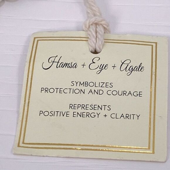 Hands + Eye + Agate Healing Bracelets Set Of 3 NWT - Picture 5 of 12